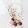 Cake Topper Holz Taufe Fisch