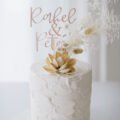 Cake Topper Rosegold Hochtzeit
