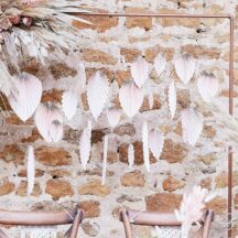 Dekoration Palmenblatt blush