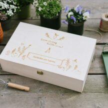 Holzbox Geschenk Garten