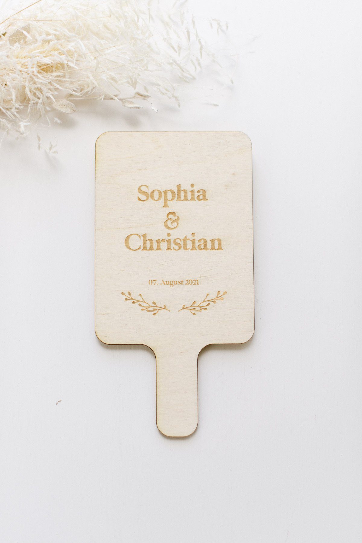 10 Hochzeitsfächer Holz ‘Sophia’