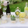 10 personalisierte Namensschildchen Zitrone