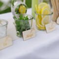 10 personalisierte Namensschildchen Zitrone