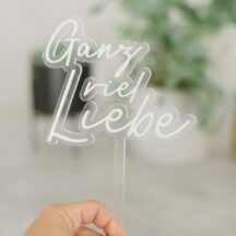 3D Cake Topper Ganz viel Liebe-3