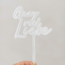 3D Cake Topper Ganz viel Liebe-4