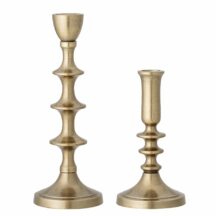 Kerzenhalter Elisa Gold Aluminium (2 Stueck)