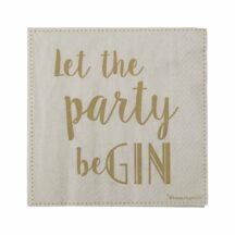Papierserviette 'Let the party begin'