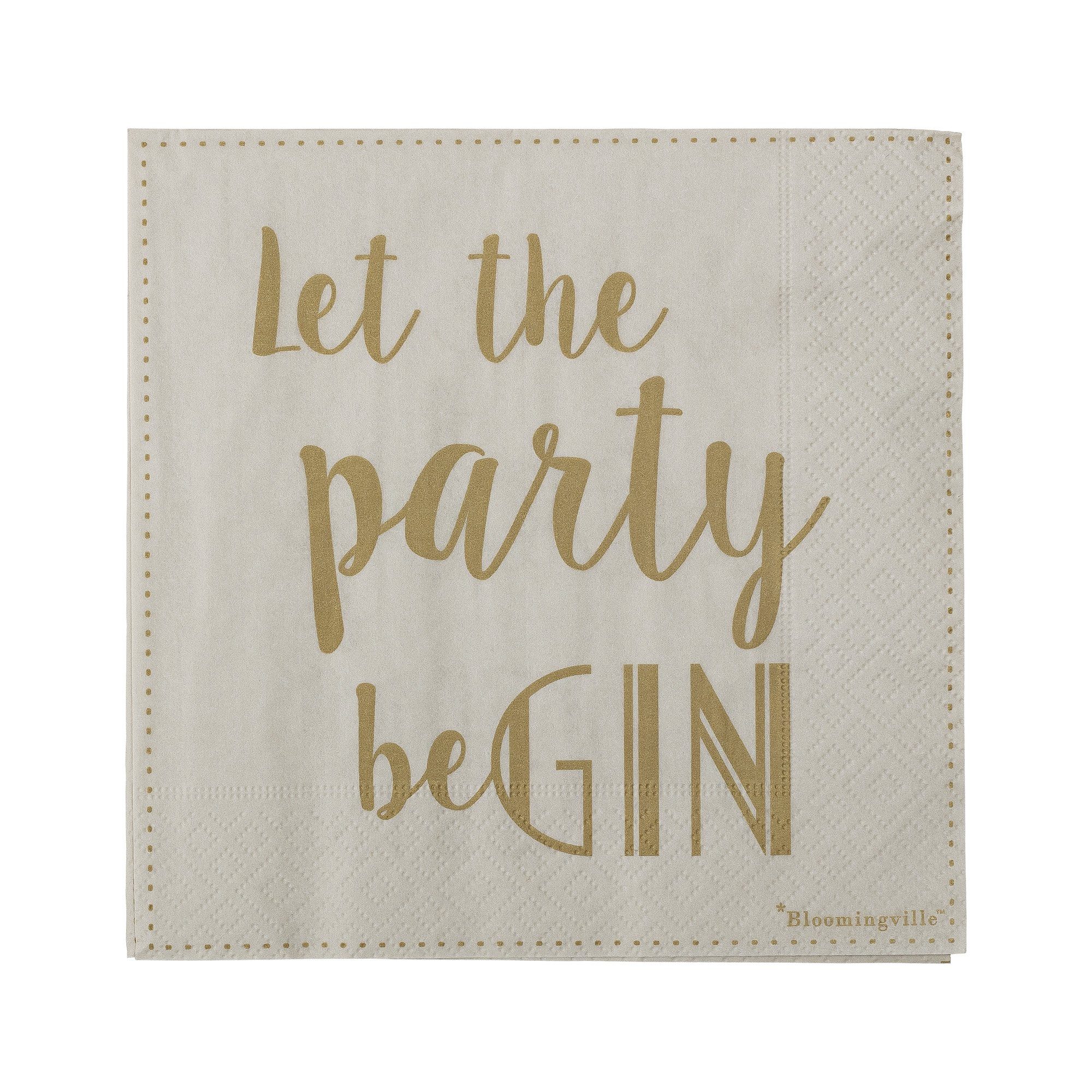 Papierserviette ‘Let the party begin’