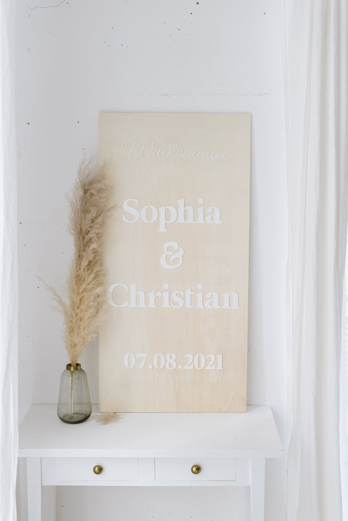 3D Schriftzüge fürs Willkommensschild ‘Sophia’