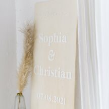 3D Schriftzüge fürs Willkommensschild 'Sophia'