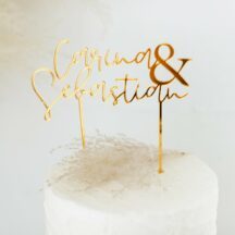 Cake Topper Hochzeit 'Namen mit &'-2