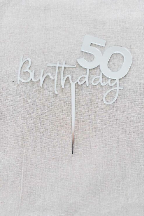 Cake Birthday + Zahl-4 Cake Topper Birthday + Zahl