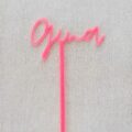 Cake Topper Gina neon pink