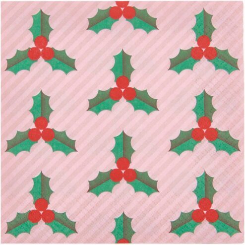 Papierserviette Weihnachten Ilex