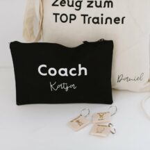 Schlüsselanhänger Trainer Geschenk aus Holz