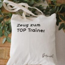 Baumwolltasche Zeug zum Top Trainer