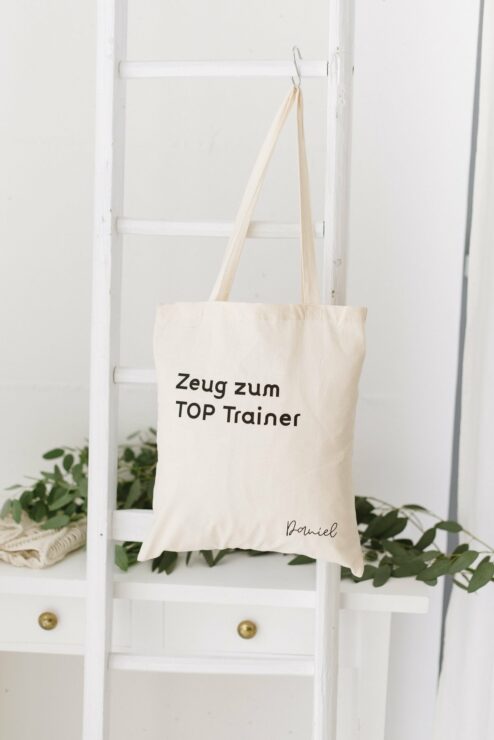 Baumwolltasche Zeug zum Top Trainer