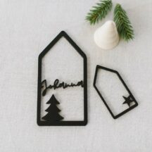 Geschenkanhaenger Set Haeuschen