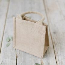 Jutetasche mit Griffen Geschenke