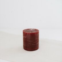 Stumpenkerze Bordeaux 7,5 cm