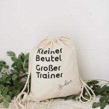 Turnbeutel Kleiner Beutel großer Trainer