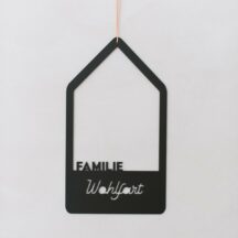 Türschild Familienhaus personalisiert