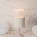 Kerzen Set weiss Glitter