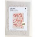 Postkarte Merry Christmas rot