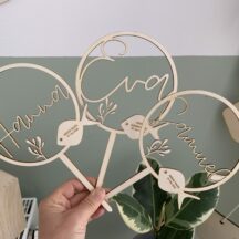Cake Topper Holz Taufe