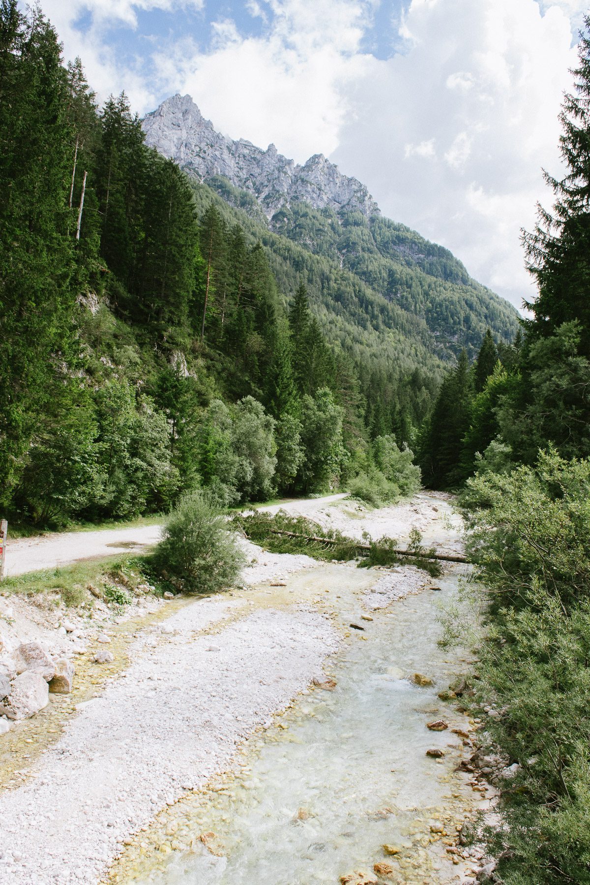 Flussbett bei Kranjska Gora