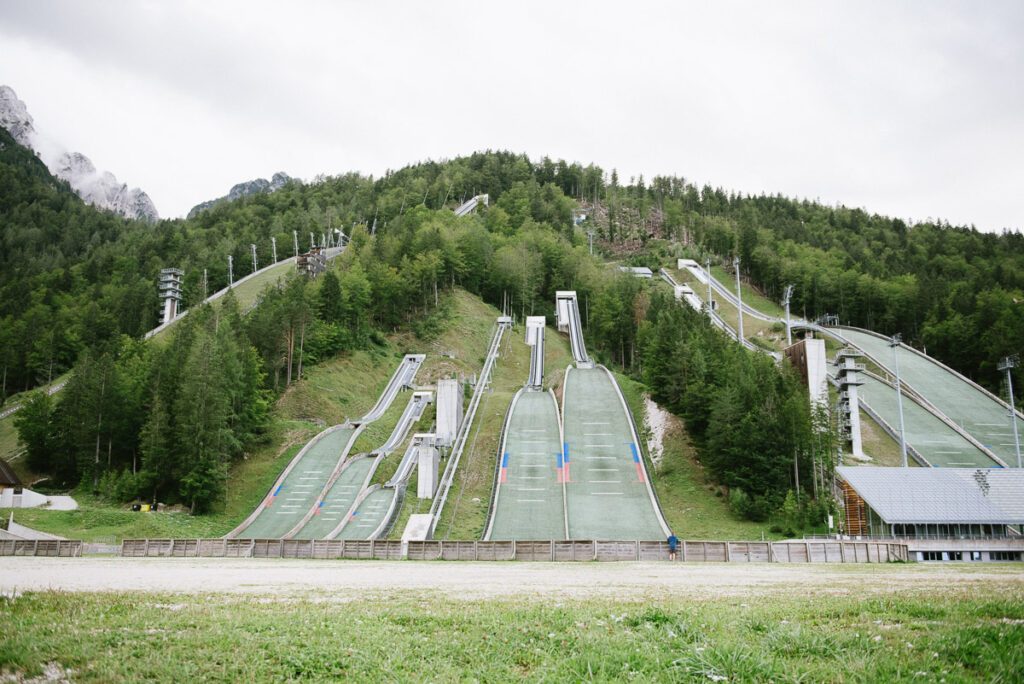 Skisprung- und Skiflug Schanze in Planica