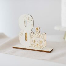 Aufsteller Zahl Partykatze
