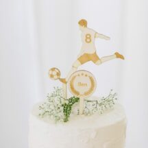 Cake Topper Fussball Holz personalisiert-2