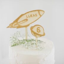 Cake Topper Weltraum + Name