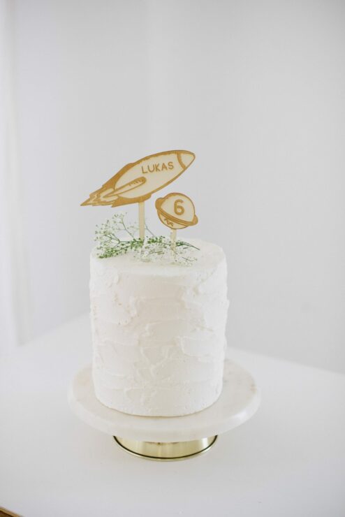 Cake Topper Weltraum + Name