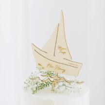 Cake Topper Taufe Skandi Boot