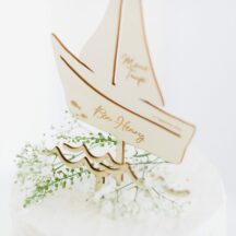 Cake Topper Taufe Skandi Boot