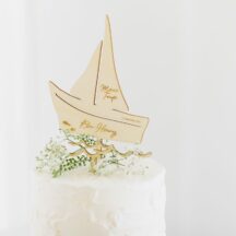 Cake Topper Taufe Skandi Boot