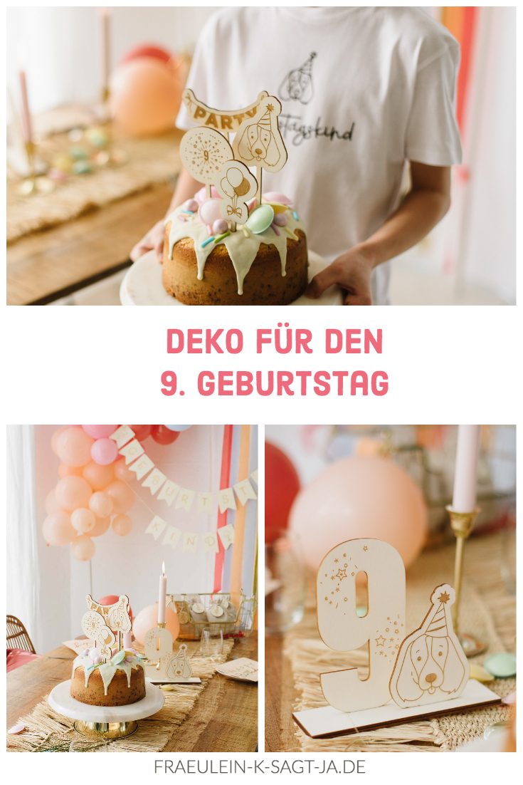 Partydeko zum 9. Geburtstag
