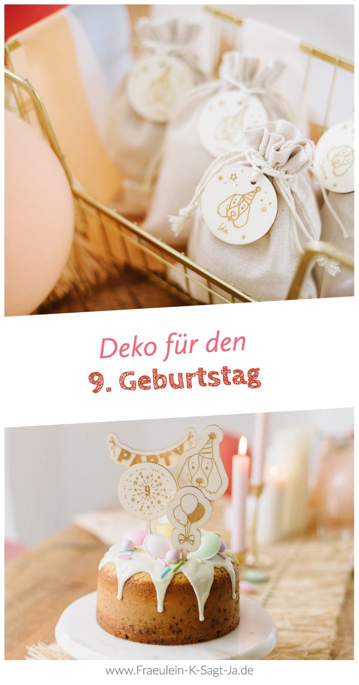 Deko für den 9. Geburtstag Mädchen