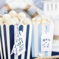 Popcornbecher Mix gestreift