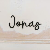 Schriftzug Jonas