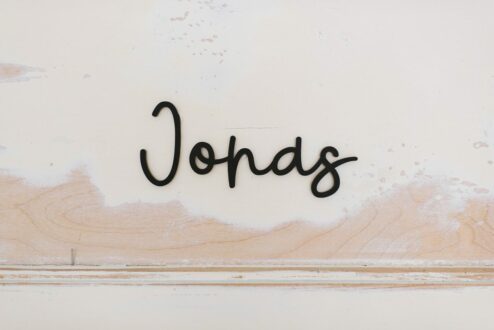 Schriftzug Jonas