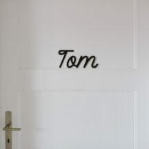 Schriftzug Tom aus Acryl