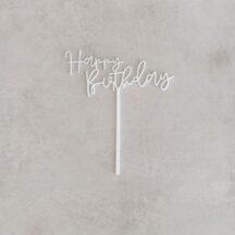 Cake Topper Happy Birthday Script