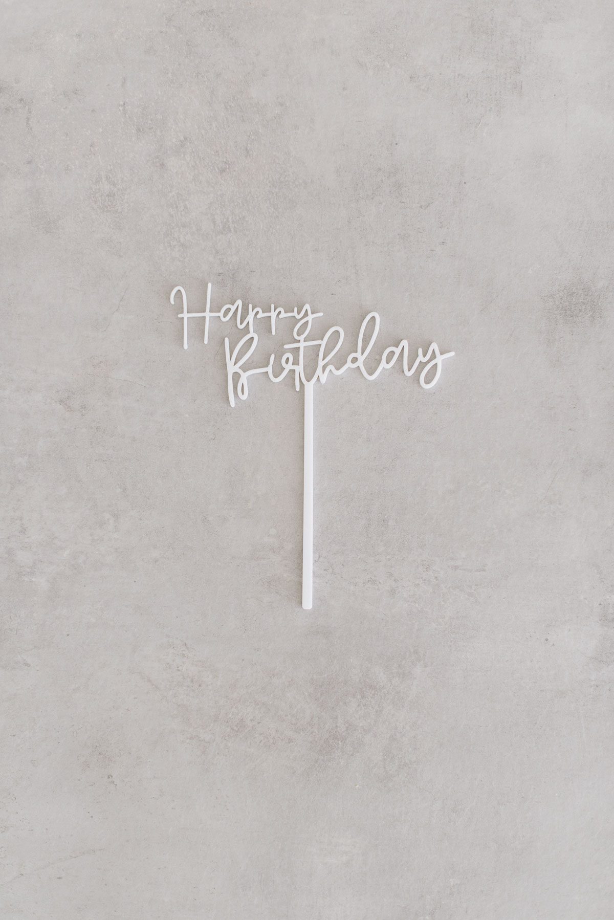 Caketopper ‘Happy Birthday’ Script (3 Stück)