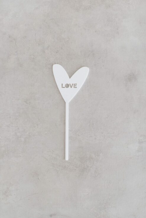 Cake Topper Herz LOVE