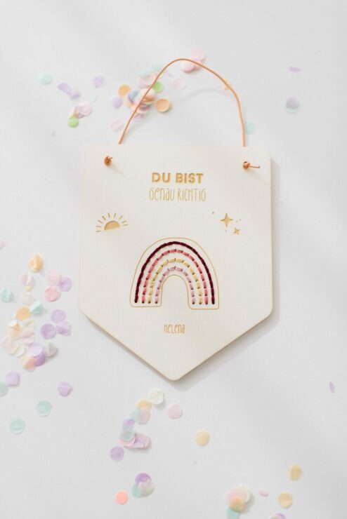 DIY Wimpel Regenbogen