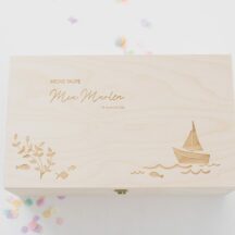 Geschenkbox Taufe Skandi Boot