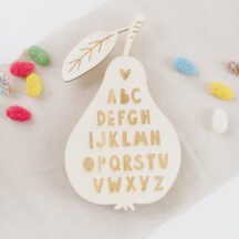 ABC Schild aus Holz
